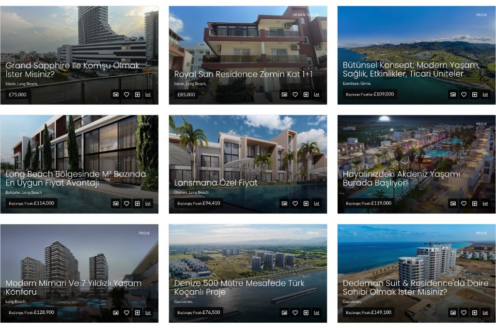 Prime Kıbrıs Gayrimenkul Projeleri